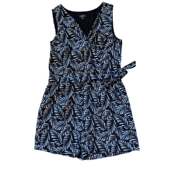 Loft Crossbody Wrap Sleeveless Romper Shorts Sz… - Picture 4 of 11